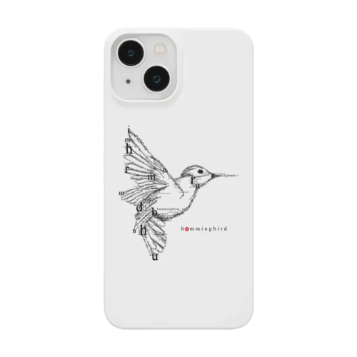 フォントイラストレーション『hummingbird（ハミングバード・ハチドリ）』 Smartphone Case