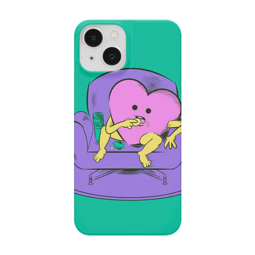 ポテチを貪る虚無ハートちゃん【背景あり】 Smartphone Case