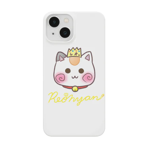 [黄色ロゴ]顔だけ☆れぉにゃんスマホケース Smartphone Case