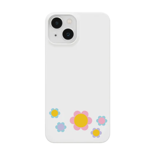 フラワー　ミックス　Mixed Coloured Flowers スマホケース