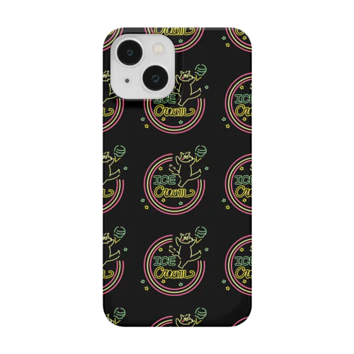 夜でも開店中！オオカミアイスクリーム店 Smartphone Case