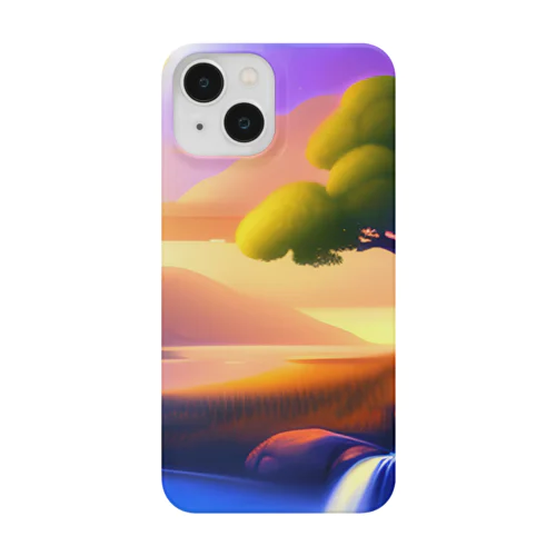 波動を上げる絵 Smartphone Case