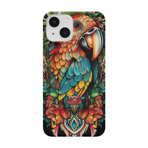 Flamboyant parrots スマホケース