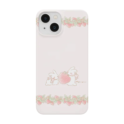 うさぎといちご(桃) Smartphone Case