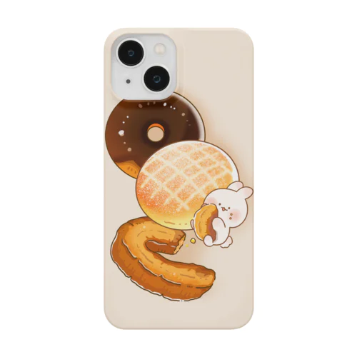 フタバうさぎさんとドーナツのスマホケース Smartphone Case