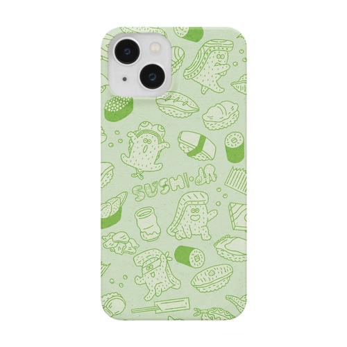 【寿司L.A.】スシエルエー 集合 ワサビグリーン Smartphone Case