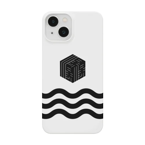 湯の角字・波 Smartphone Case