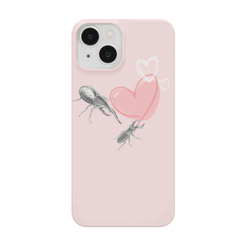 ハート×ヘラクレスオオカブト×クワガタ Smartphone Case