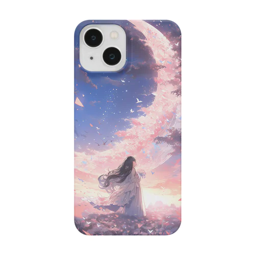 ピンクムーンガール Smartphone Case