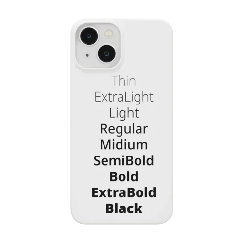 Font Weight Smartphone Case