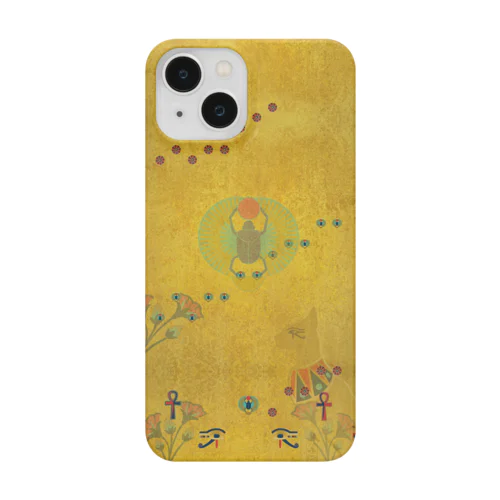 古代エジプト　パピルス　(スカラベ • バステト • ロータス) Smartphone Case