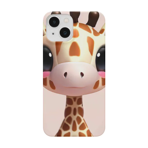 3Dイラストきりんさん Smartphone Case