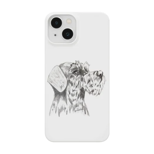 シュナウザー　テリアアート犬 Smartphone Case