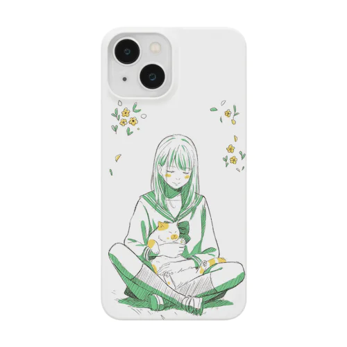 猫とセーラー服の女の子 Smartphone Case