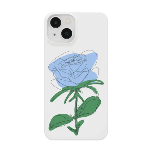 my ROSE 水色 iPhone Smartphone Case