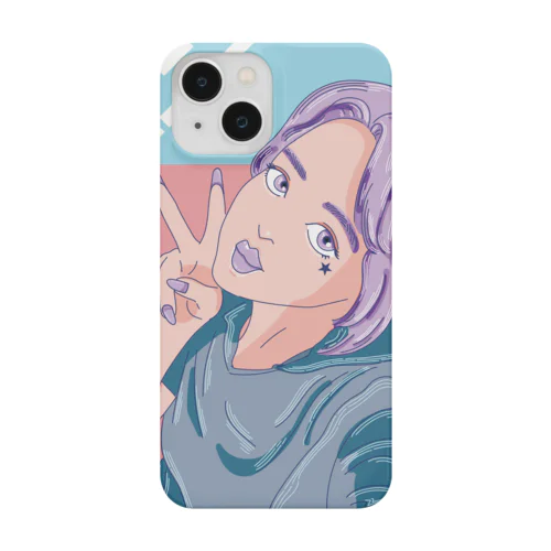 エモい自撮りギャルTシャツ Smartphone Case