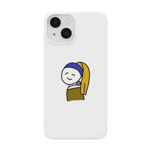真珠の耳飾りのあいつ iPhone Smartphone Case