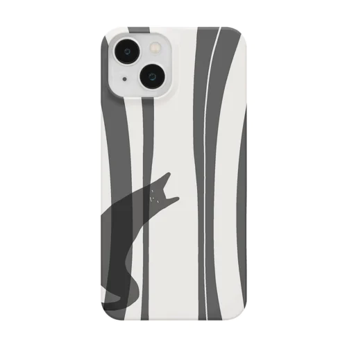 モノクロちらネコ Smartphone Case