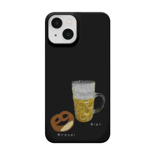 Brezel und Bier ／ブレッツェル＆ビール【白文字】 Smartphone Case