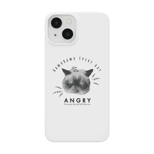 とにかく怒ってるエキゾチックショートヘアの猫 Smartphone Case