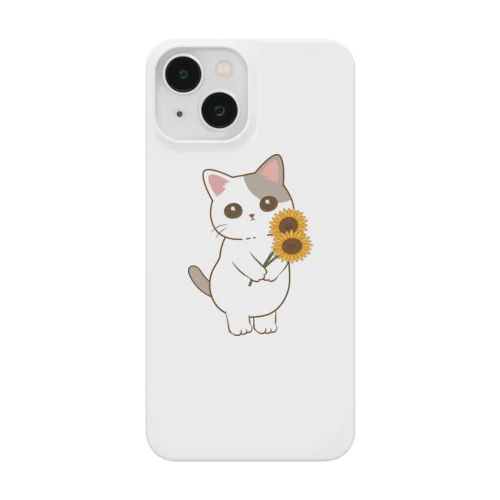 さわやか夏にゃんこ　向日葵 ver. Smartphone Case