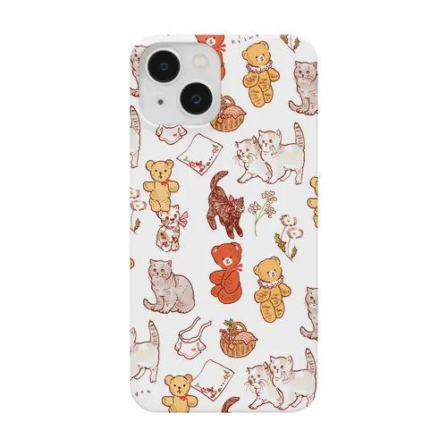 Cats and Teddy Bears スマホケース