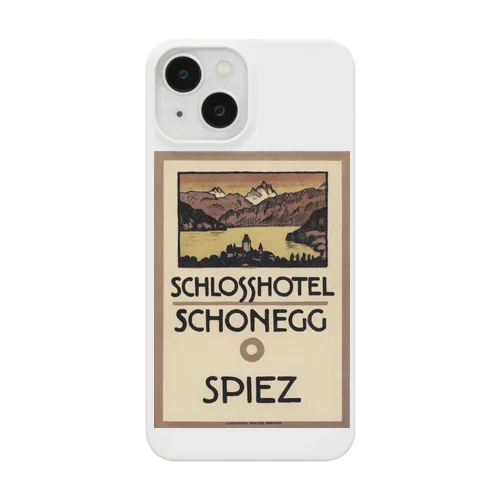 スイス・ベルン州シュピーツのシャトーホテルの古い広告 Smartphone Case