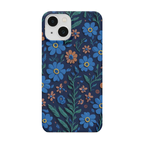 花柄　ペイント風 Smartphone Case