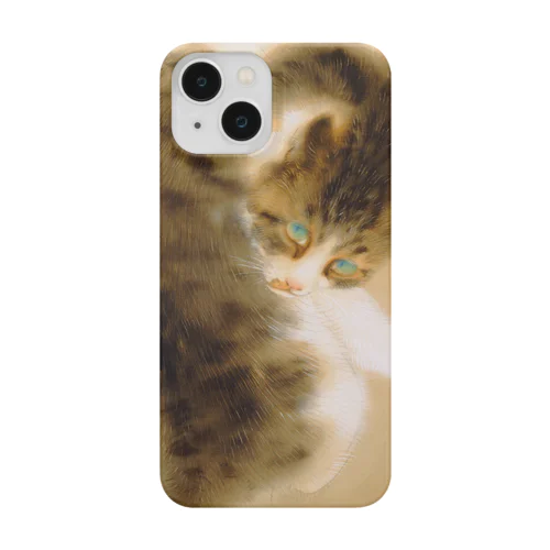 竹内栖鳳《班猫》 Smartphone Case