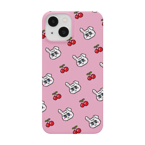 ドット絵うさぎ×チェリー Smartphone Case