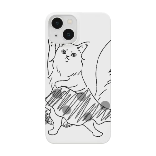 フラメンコキャット(水玉スカート) Smartphone Case