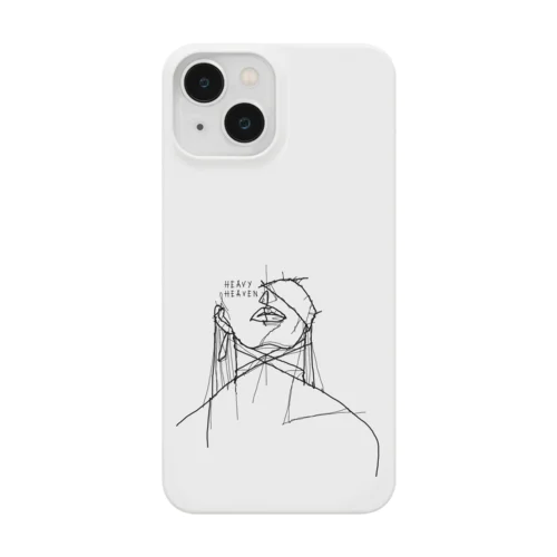 ヘビーヘヴン2 HEAVY HEAVEN　針金アート風イラスト　モノクロ Smartphone Case