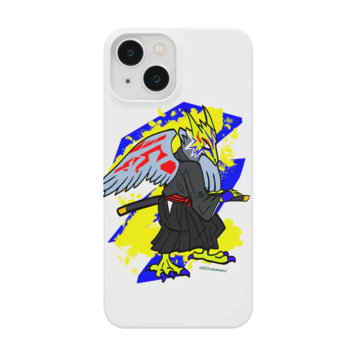 刀と猛禽類イメージのドラゴン Smartphone Case