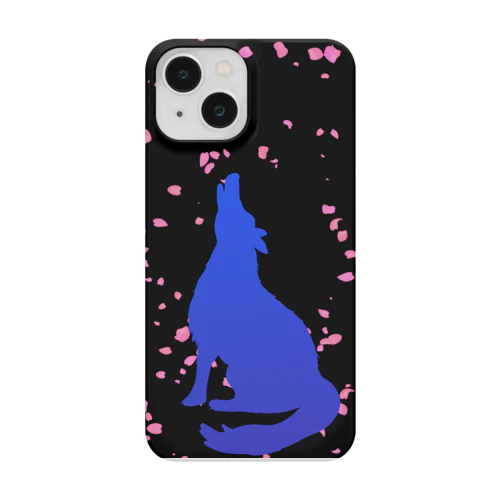 散桜と遠吠え Smartphone Case