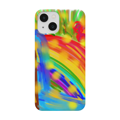 虹と滝とオーブ Smartphone Case