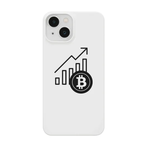 急上昇ビットコインシリーズVer.2（黒ロゴ） スマホケース