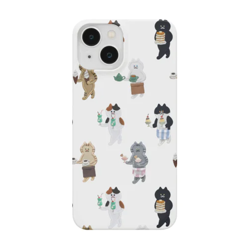 喫茶店で働く猫たち Smartphone Case