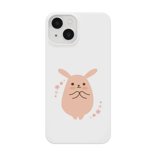 お祈りうさぎ（デザイン小さめ） Smartphone Case