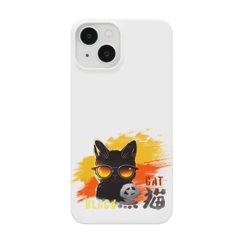 サングラス黒猫【スマホケース類】 Smartphone Case