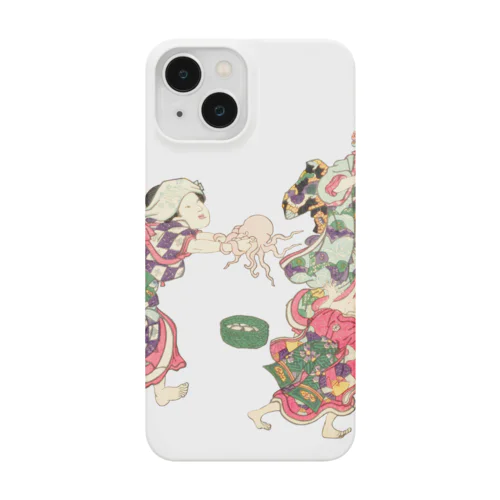   タコ　明石浦汐干狩図 / Akashiura clam digging Smartphone Case