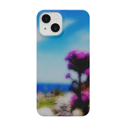 夏の海と花 Smartphone Case