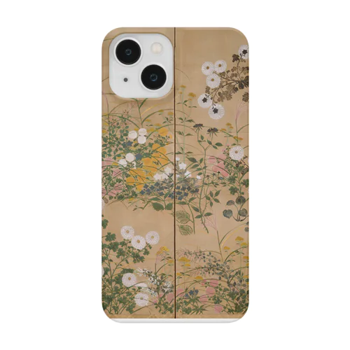 日本画：尾形光琳_秋草図 右隻 Smartphone Case