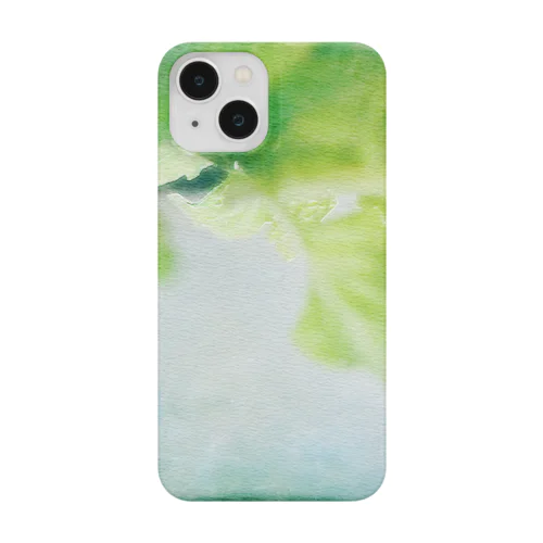 ミントの葉 水の中 iPhone Smartphone Case