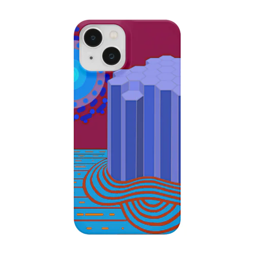 柱状節理(夜) Smartphone Case