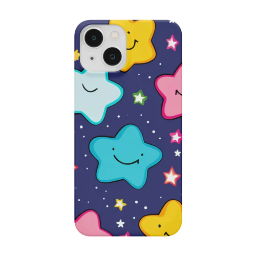 可愛いスター柄 Smartphone Case