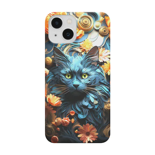 ペーパーアート Russian Blue Smartphone Case