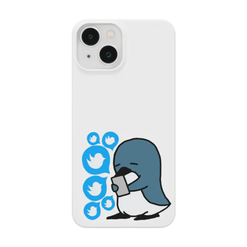 青い鳥を惜しむペンギン Smartphone Case