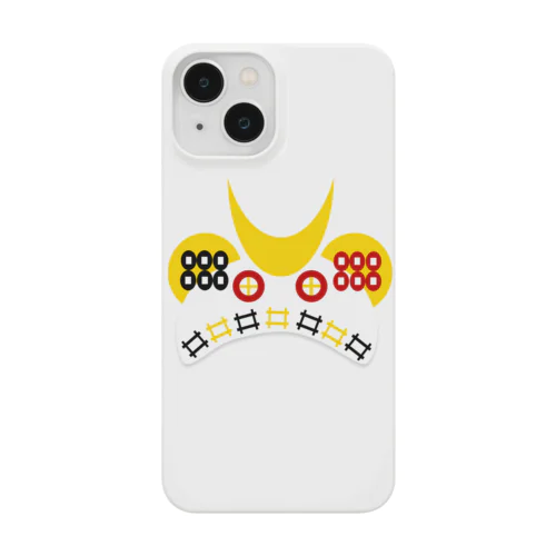 クマ兜　六文銭　白ver Smartphone Case