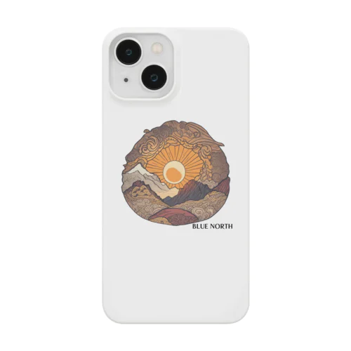 【BLUE NORTH】山と太陽 Smartphone Case