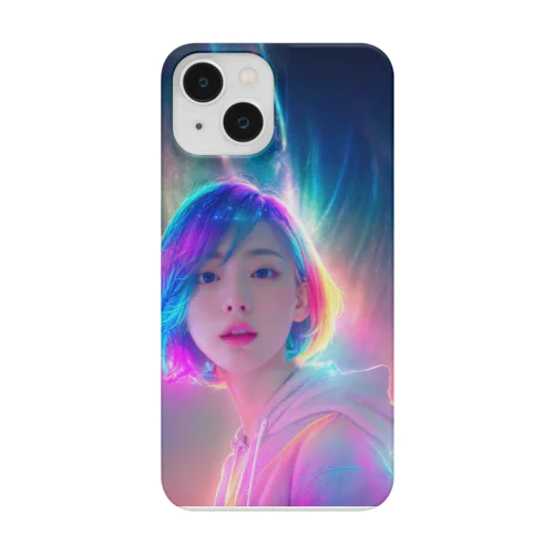 neon hair girl #15 Smartphone Case